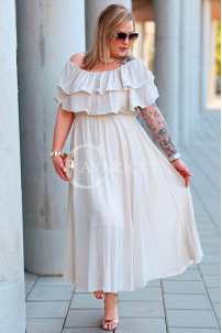 Kleid in Beige – Große Größen | Cavaricci.de