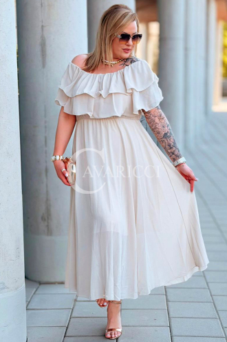 Kleid in Beige – Große Größen | Cavaricci.de