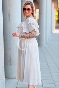 Kleid in Beige – Große Größen | Cavaricci.de