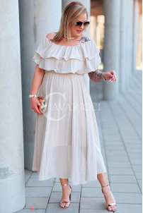 Kleid in Beige – Große Größen | Cavaricci.de