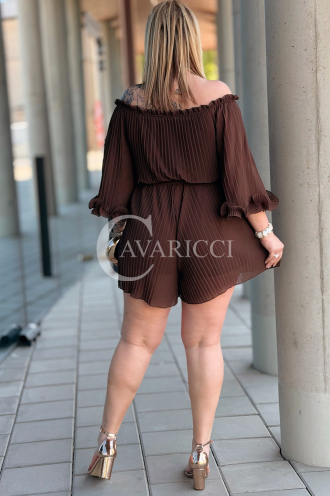 Jumpsuit in Schokolade – Große Größen | Cavaricci.de