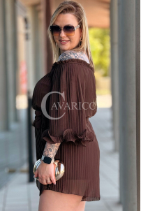 Jumpsuit in Schokolade – Große Größen | Cavaricci.de