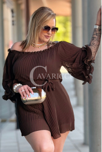 Jumpsuit in Schokolade – Große Größen | Cavaricci.de