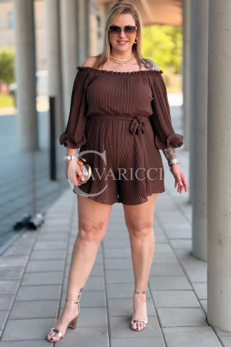 Jumpsuit in Schokolade – Große Größen | Cavaricci.de