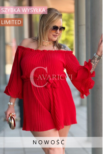 Jumpsuit in Rot – Große Größen | Cavaricci.de
