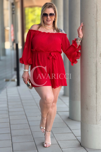 Jumpsuit in Rot – Große Größen | Cavaricci.de