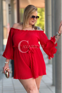 Jumpsuit in Rot – Große Größen | Cavaricci.de