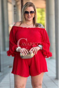 Jumpsuit in Rot – Große Größen | Cavaricci.de