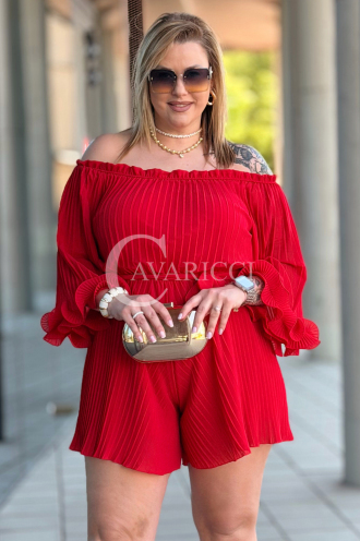 Jumpsuit in Rot – Große Größen | Cavaricci.de