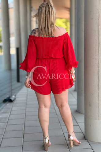 Jumpsuit in Rot – Große Größen | Cavaricci.de