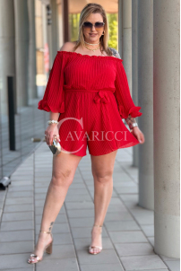 Jumpsuit in Rot – Große Größen | Cavaricci.de