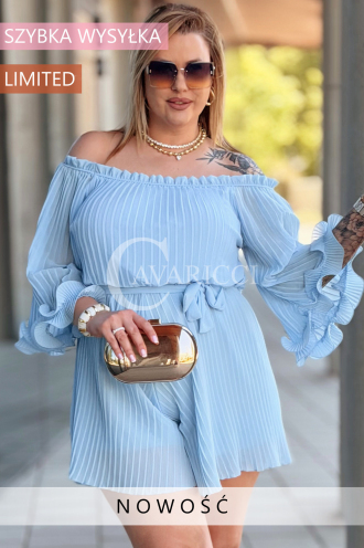 Jumpsuit in Hellblau – Große Größen | Cavaricci.de