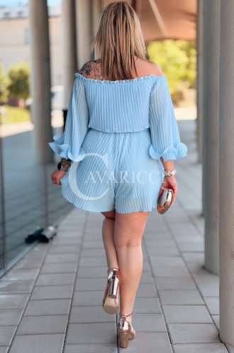 Jumpsuit in Hellblau – Große Größen | Cavaricci.de