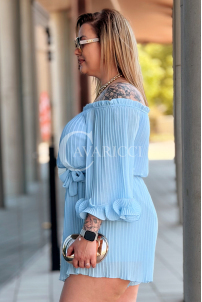 Jumpsuit in Hellblau – Große Größen | Cavaricci.de