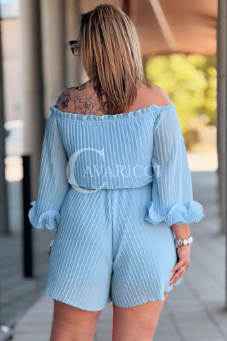 Jumpsuit in Hellblau – Große Größen | Cavaricci.de