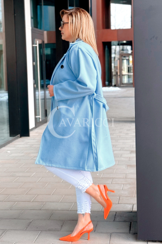 TRANI Kleid in Hellblau – Große Größen | Cavaricci.de