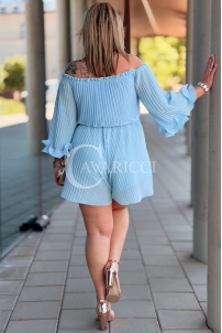 Jumpsuit in Hellblau – Große Größen | Cavaricci.de