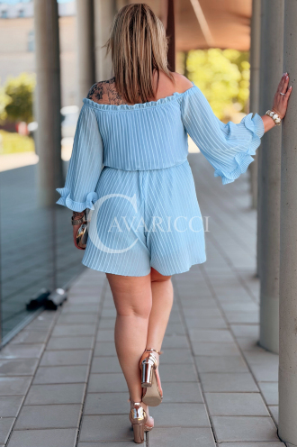 Jumpsuit in Hellblau – Große Größen | Cavaricci.de
