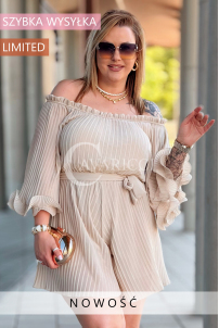 Jumpsuit in Beige – Große Größen | Cavaricci.de