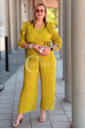 Plissierter Jumpsuit BARILLA – Dein Umwerfender Look für die Hochzeit Farbe Limette