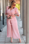 Plissierter Jumpsuit BARILLA – Ihr umwerfender Look für die Hochzeit Farbe Dirty Rose
