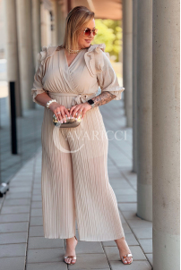 Jumpsuit in Beige – Große Größen | Cavaricci.de
