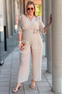Jumpsuit in Beige – Große Größen | Cavaricci.de