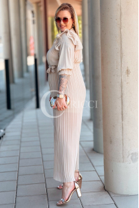 Jumpsuit in Beige – Große Größen | Cavaricci.de