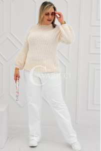 ELINA Pullover in Beige – Große Größen | Cavaricci.de