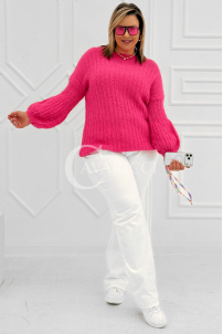ELINA Pullover in Bonbonrosa – Große Größen | Cavaricci.de