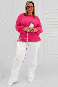 ELINA Pullover in Bonbonrosa – Große Größen | Cavaricci.de