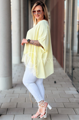 BINA Bluse in Gelb – Große Größen | Cavaricci.de