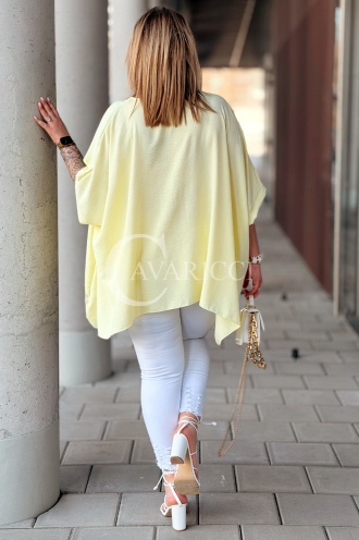 BINA Bluse in Gelb – Große Größen | Cavaricci.de