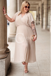 Kleid in Beige – Große Größen | Cavaricci.de