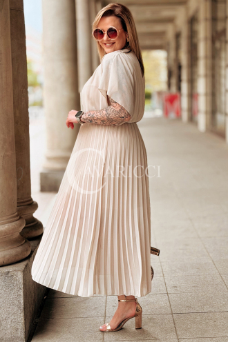 Kleid in Beige – Große Größen | Cavaricci.de
