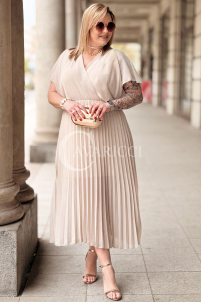 Kleid in Beige – Große Größen | Cavaricci.de