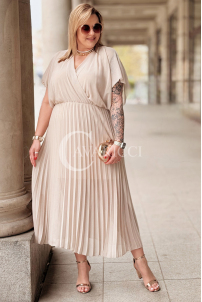 Kleid in Beige – Große Größen | Cavaricci.de