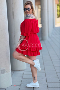 Jumpsuit in Rot – Große Größen | Cavaricci.de