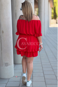 Jumpsuit in Rot – Große Größen | Cavaricci.de