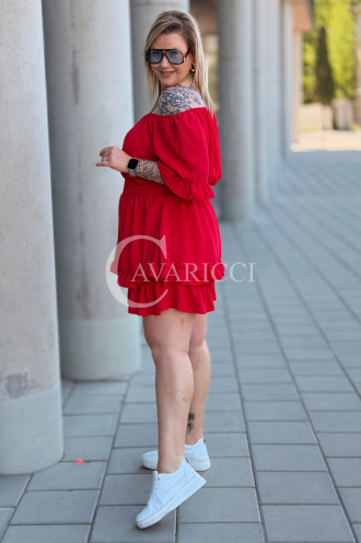 Jumpsuit in Rot – Große Größen | Cavaricci.de