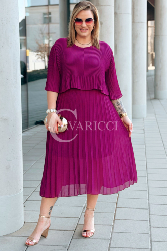 LETIZIA Kleid in Purpur – Große Größen | Cavaricci.de