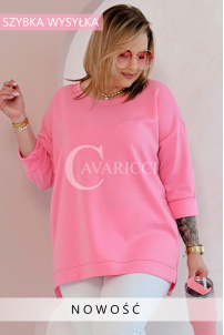 NOA Sweatshirt in Rosa – Große Größen | Cavaricci.de
