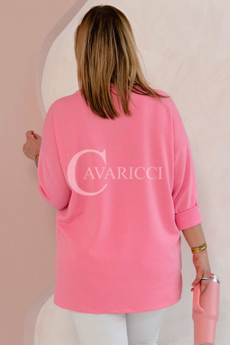 NOA Sweatshirt in Rosa – Große Größen | Cavaricci.de