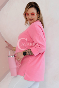 NOA Sweatshirt in Rosa – Große Größen | Cavaricci.de