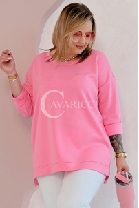 NOA Sweatshirt in Rosa – Große Größen | Cavaricci.de