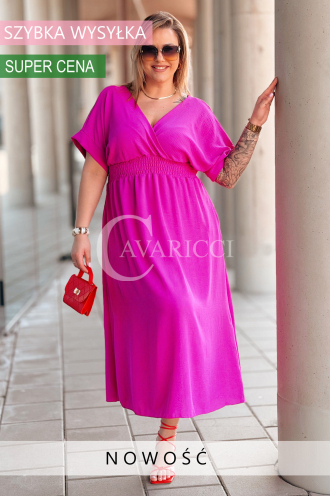 ISAIA Kleid in Fuchsia – Große Größen | Cavaricci.de