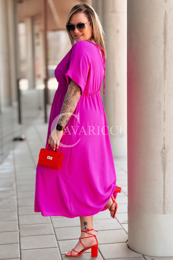 ISAIA Kleid in Fuchsia – Große Größen | Cavaricci.de
