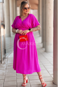 ISAIA Kleid in Fuchsia – Große Größen | Cavaricci.de