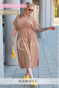 Kleid in Karamell – Große Größen | Cavaricci.de