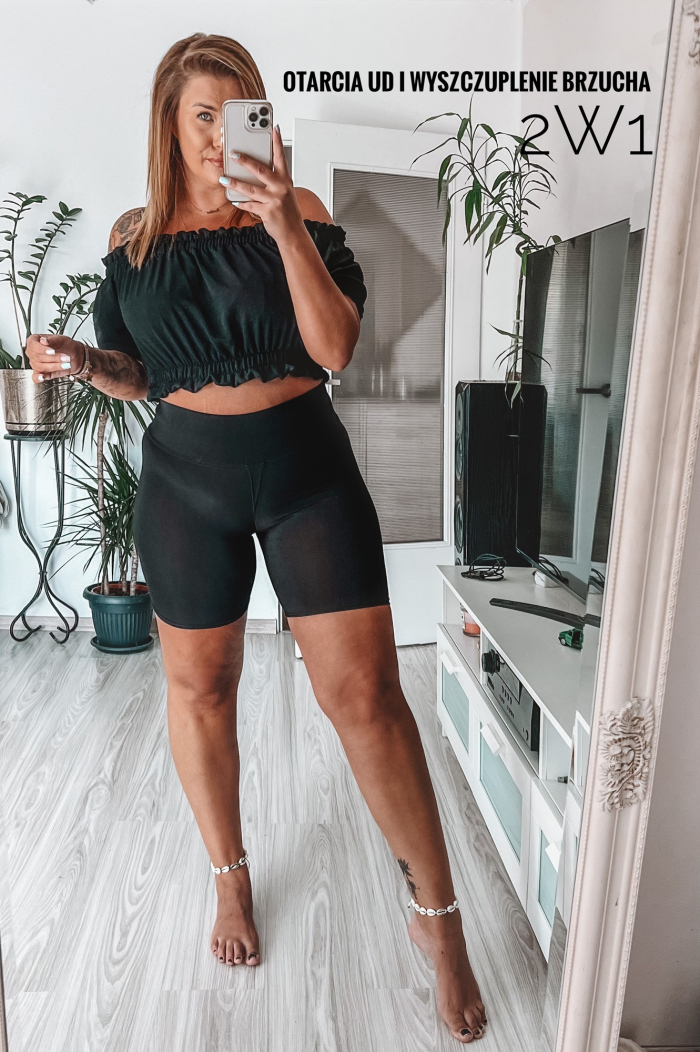 SAVANA Shorts in Schwarz – Große Größen | Cavaricci.de